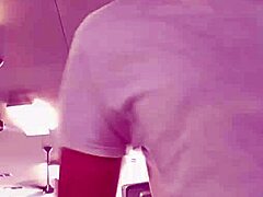 Simple selfie of Asian enjoying workout in public gym