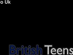 Skinny emo teen in uniform learns orgasm denial from neighbor