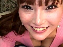 Aya licks my big tits!