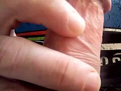 soft cock getting jerked off for cum 😏