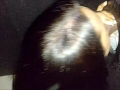 latina sucks black cock in gloryhole, offers ass.