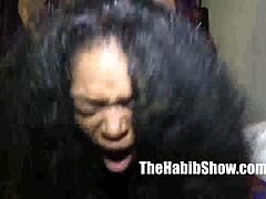 hood rican with tattoo in a reality encounter with thick chocolate milf