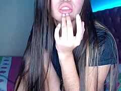 Teen Strips Naked and FINGERS Herself in Public Scene