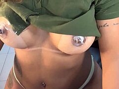 wife enjoying time with black guy in hotel room