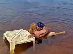 Adventurous couple caught in wild outdoor sex in mangrove