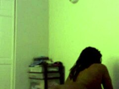 this ebony goddess bends over in doggystyle for amateur homemade riding on cock with curvy ass shaking