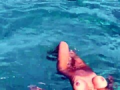 Sexy Monika Fox Swims Naked In Pool And Sea