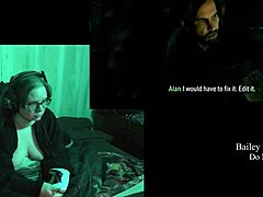 Playing naked through Alan Wake 2, part 13 with my curvy brunette body.