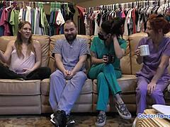 Blonde Nova Maverick Plays with Ultrasound Backstage!