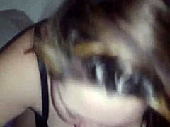 Nikki BBW gives deepthroat blowjob and handjob.