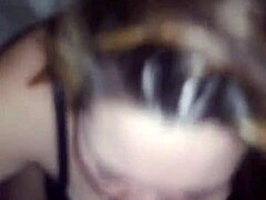 Nikki BBW gives deepthroat blowjob and handjob.