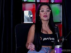 Emily Louise and Tifany Rocha shine in sheer red lingerie compilation part 1