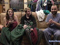 Blonde Nova Maverick Plays with Ultrasound Backstage!