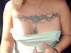 Latina whore showing tits and panties in car on highway