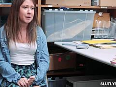 Shoplifter Jasmine Gomez Gets Blowjob