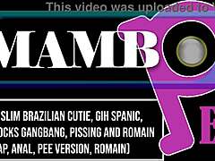 petite slim brazilian gih spanic takes 5 huge cocks in interracial gangbang with dap anal and prolapse