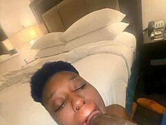 Ebony amateurs give blowjobs to monster black cocks in pov