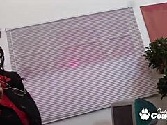 Daphne Rosen And Pippa Dee Work In Office Stockings