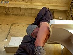 Hot Wife Neighbor Pussy Eating Washing Machine Room