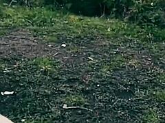 sexo al aire libre con extraño, doggystyle bent over big ass!