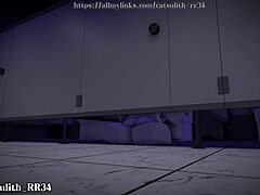 bathroom blowjob and riding session ~