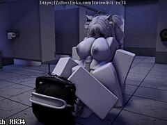 bathroom blowjob and riding session ~