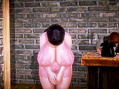 美しいマッサージ師の中出しゲーム