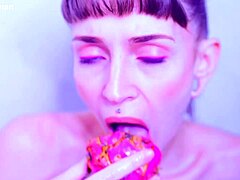 my bare toes crushing juicy fruit, feeling sexy wet