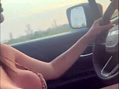 Slut swallows monster cock cum.