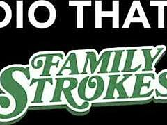 Alison Rey begs stepdad for intense blowjob lesson!