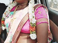 Indian Bhabi In Saree Car Romance With Dirty Talks