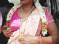 Indian Bhabi In Saree Car Romance With Dirty Talks
