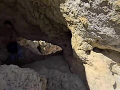 We found a tourist cave in Portugal and explored it our naughty way Damiana the Brazilian hottie in Europe ep4 😏