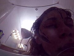 Candy Cruise Gags on Cock in Bathtub POV