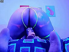 Colombian Ebony Masturbates With Dildo