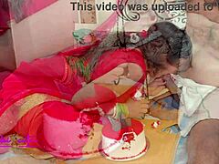 oh my god sasur ji choda bahu on wedding anniversary after cutting cake with creampie in missionary!