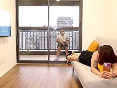 Big Monster Cock Enters Emo Novinha's Shaved Pussy Completely!