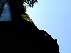 INTERRACIAL PUBLIC BLOWJOB AND DOGGYSTYLE OUTDOORS