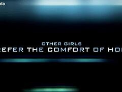 cherry soda gets cum on tits and face in escort scene