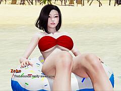 Indian Babe With Big Tits And Ass In Game Of Desire!