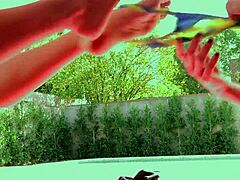 nikki and jessa relax by the pool