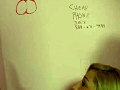 dayna vendetta's revenge: sucking monster cock through gloryhole.