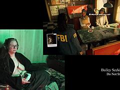 She plays Alan Wake 2 naked with big tits.