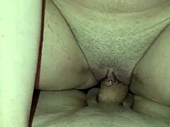 cute teen slut sits and cums on old man's dick in voyeur cuckold scene