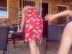 Cheating wife turns into cumslut with friends outdoor blowjob fingering pussy licking action