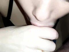 Girl Gives Blowjob After Work.