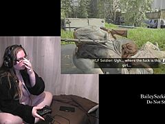 Brunette BBW Plays Naked Last of Us 2
