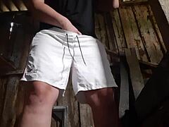 Village Girl Masturbates Discreetly in Barn