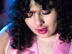 big natural tits bbw performs foot and face sitting on lesbian partner with sucking and gagging