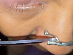 Swallowing milk from big tits!